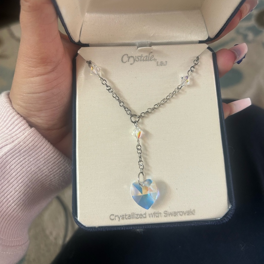 Silver Chrystal Necklace